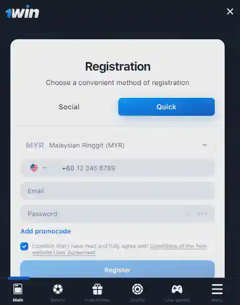 1win registration 1win registration