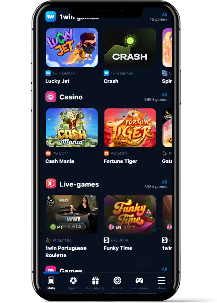 1win casino on mobile